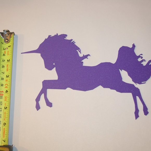 Unicorn 8 3/4"x5" Wall Decor 3D Printed Art Minimalist Line Silhouette Horse - Picture 6 of 6